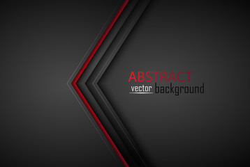 Leinwandbilder - Arrow lines, technology digital template with shadows on gradient background overlap dimension modern line bar design for text and message website design. Vector Illustration EPS10