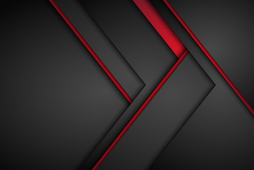Leinwandbilder - Arrow lines, technology digital template with shadows on gradient background overlap dimension modern line bar design for text and message website design. Vector Illustration EPS10