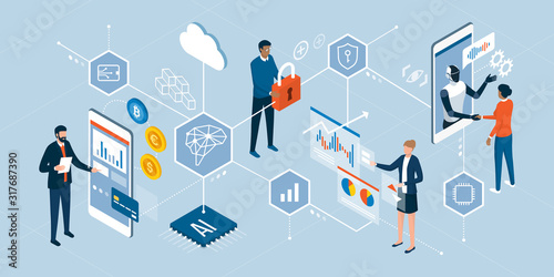 Fotomural Business, technology and finance trends