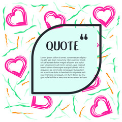 Aufkleber - Speech Bubble. Space for quote and text. Creative quote text template Vector illustration