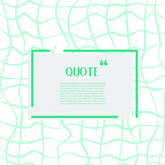 Aufkleber - Speech Bubble. Space for quote and text. Creative quote text template Vector illustration