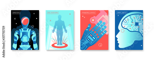 Future Technologies Four Posters Tableau sur Toile