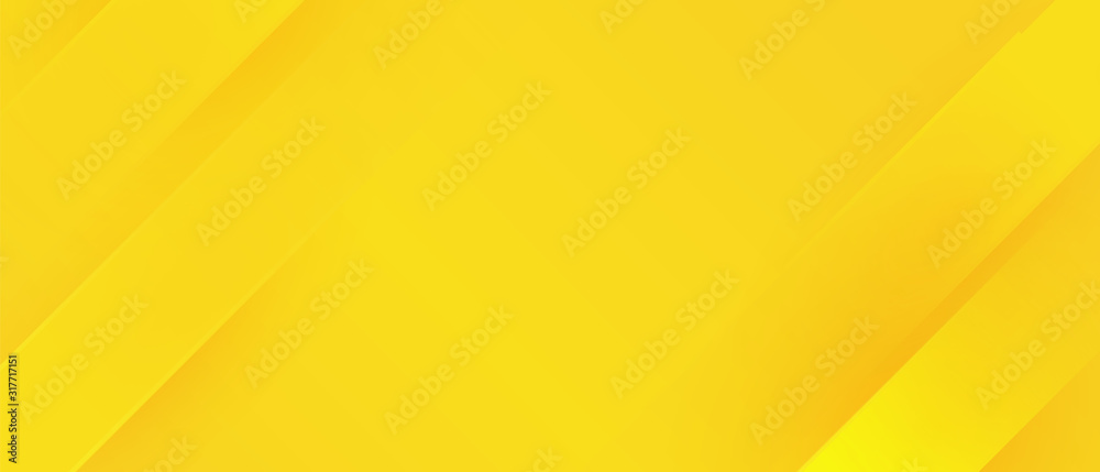 Bright sunny yellow dynamic abstract background. Modern lemon orange color. Fresh business banner for sales, event, holiday, party, halloween, birthday, falling. Fast moving 3d lines with soft shadow - obrazy, fototapety, plakaty 
