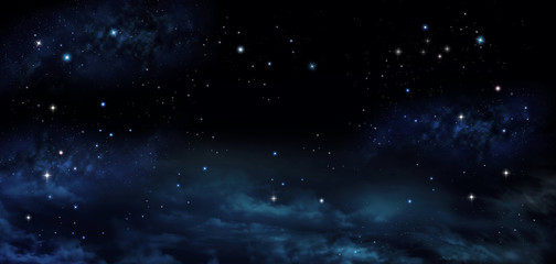 Wall Mural - beautiful background of the night sky with stars