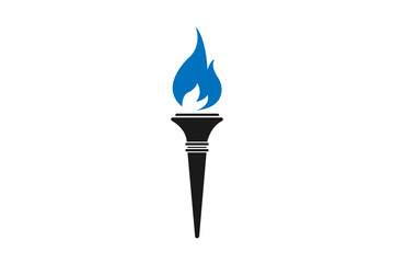 torch icon, flare icon vector illustration