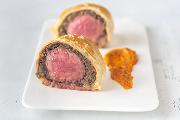 Sticker - Portion of beef Wellington