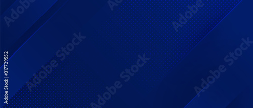 Fotomural Bright navy blue dynamic abstract vector background with diagonal lines
