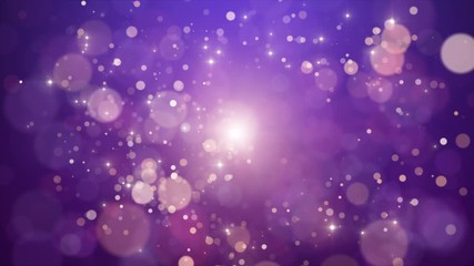 Wall Mural - purple flickering particles defocused background lights