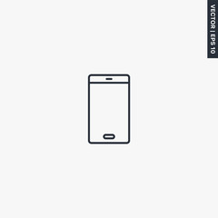 Poster - Smartphone, linear style sign for mobile concept and web design