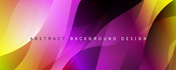 Trendy simple fluid color gradient abstract background with dynamic wave line effect. Vector Illustration For Wallpaper, Banner, Background, Card, Book Illustration, landing page