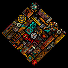 Aufkleber - Ethnic handmade ornament for your design