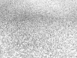 Wall Mural - Silver shiny glitter abstract texture background.