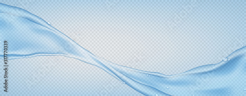 Fotomural Realistic water current isolated on transparent background