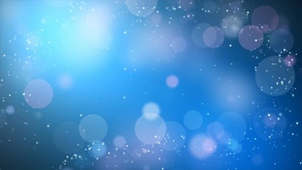 Wall Mural - celebration background blue particles light motion