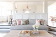 © Cavan Images - interior white sitting room and kitchen