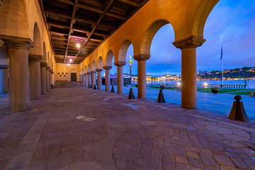 Wall Mural - Stockholm. City Hall on the sunset.