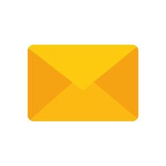 Sticker - delivery service with envelope isolated icon