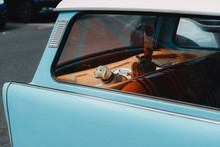 Close-Up Of Toys In Vintage Car