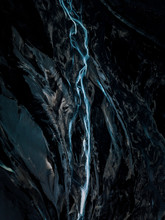 Close-Up Of Frozen Rock Formation In Cave
