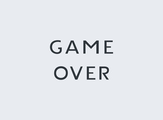 Wall Mural - Design of game over message