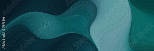 Cuadros en Lienzo modern designed horizontal banner with very dark blue, cadet blue and teal blue colors