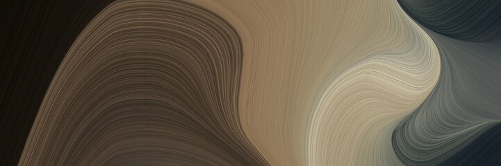 Poster - modern header design with dark slate gray, old mauve and tan colors. dynamic curved lines with fluid flowing waves and curves