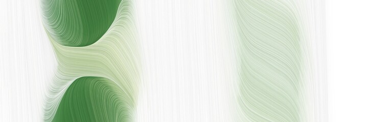 Aufkleber - colorful header with beige, sea green and dark sea green colors. dynamic curved lines with fluid flowing waves and curves