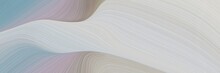 Dynamic Horizontal Header With Pastel Gray, Light Slate Gray And Rosy Brown Colors. Dynamic Curved Lines With Fluid Flowing Waves And Curves