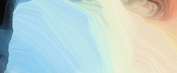 Poster - modern banner design with light gray, dark slate gray and sky blue colors. very dynamic curved lines with fluid flowing waves and curves