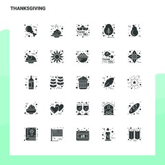 Wall Mural - 25 Thanksgiving Icon set. Solid Glyph Icon Vector Illustration Template For Web and Mobile. Ideas for business company.