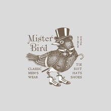 Mr Bird Label