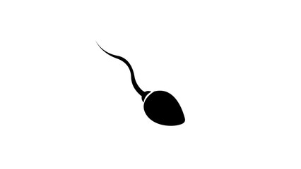 Abstract sperm icon, sperm icon and sperm