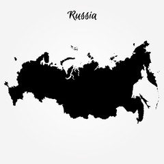 Wall Mural - Map of Russia. Vector illustration. World map