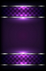 Aufkleber - abstract modern purple background silver line
