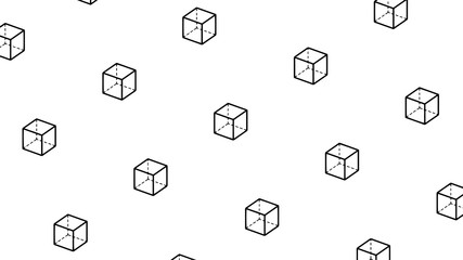 Poster - Abstract background texture design, modern geometric pattern with cubes, vector illustration