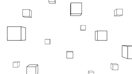 Poster - Abstract background with cubes, texture design, modern pattern, vector illustration