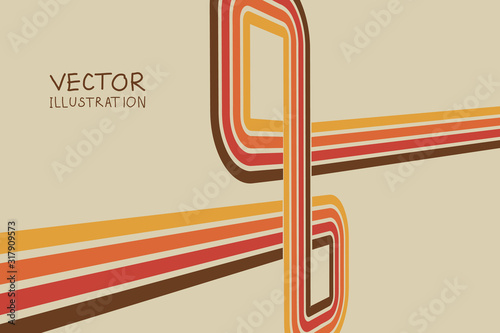 Background with color lines. Vector illustration eps 10 Poster Mural XXL