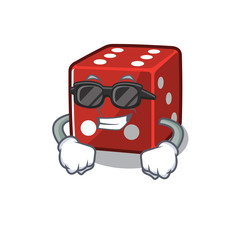 Sticker - Super cool dice character wearing black glasses