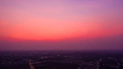 Wall Mural - beautiful sky  Bright vibrant Purple colors real romantic sunset sky ,nature beauty color background Sunset sky magenta orange gradient mesh Impressive saturated colors.