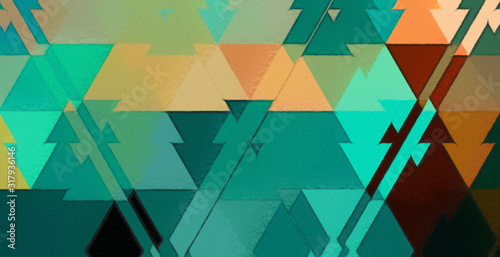 Trendy texture background with colorful paper stripes can use like modern des...