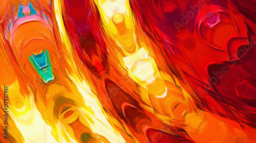 Fashion oil painting style abstract texture background, messy strokes and spl...