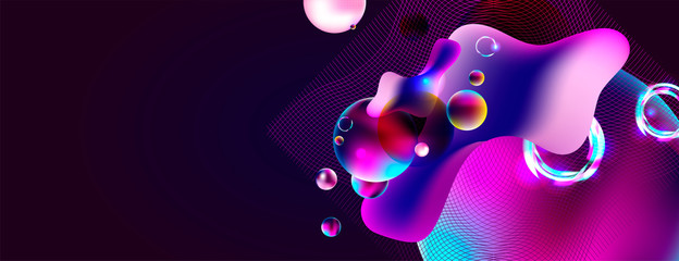Wall Mural - Multicolored space bubbles 3d cluster pastel shades decorative balls abstract vector illustration pearls new trendy