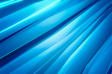 Poster - Abstract blue diagonal lines background. Geometric creative design