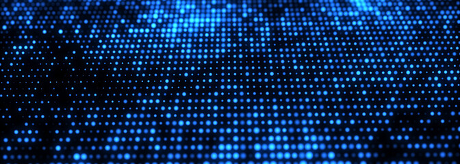 Fototapete - Flow of digital information. Global connection concept. Technology futuristic background. Big data visualization.
