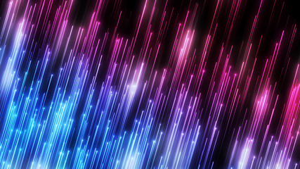 Fototapete - Flow of digital information. Global connection concept. Technology futuristic background. Big data visualization.