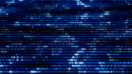 Fototapete - Flow of digital information. Global connection concept. Technology futuristic background. Big data visualization.