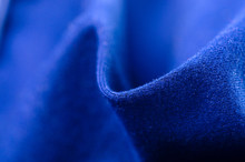 Blue Fabric Material Cloth Macro Blur Background