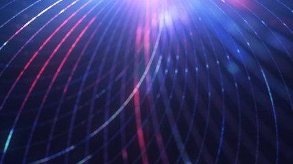 Poster - Abstract blue modern neon light background.
