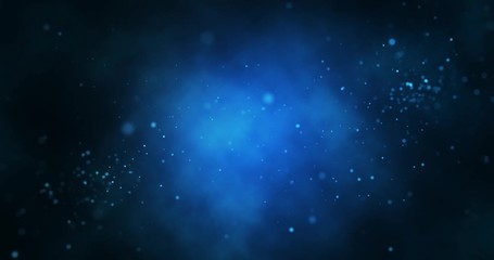 Wall Mural - abstract bright glitter blue background out of focus. seamless loop animation.