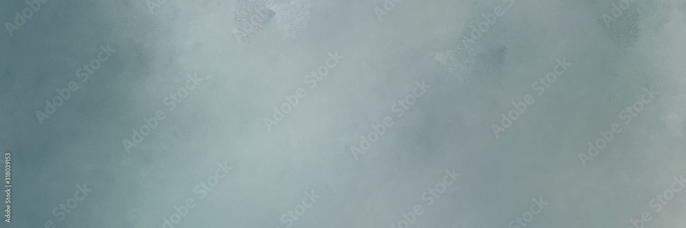 horizontal abstract painting background texture with light slate gray, dim gray and pastel blue colors. free space for text or graphic - obrazy, fototapety, plakaty 